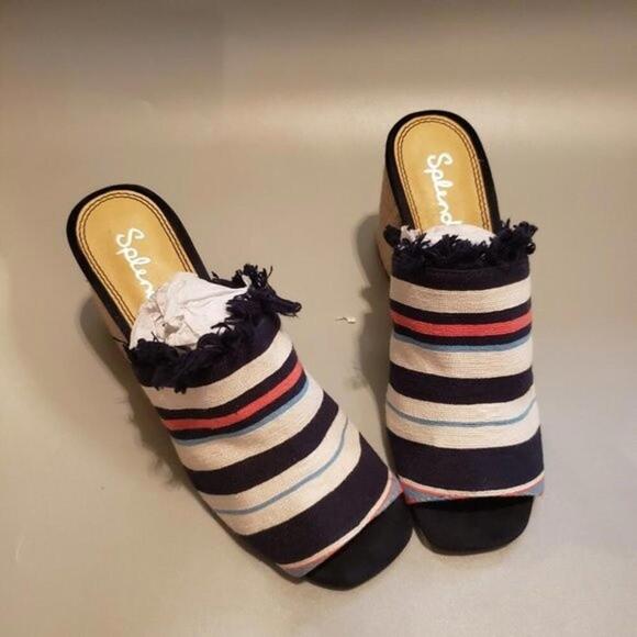 NWOB Splendid colorful mules espadrilles 8.5 (bin 3) - Picture 8 of 8